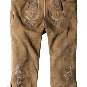 Trachtenlederhose Justin4 (havanna gespeckt
