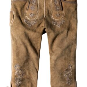 Trachtenlederhose Justin4 (havanna gespeckt