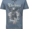 Trachtenshirt Berghero (rauchblau