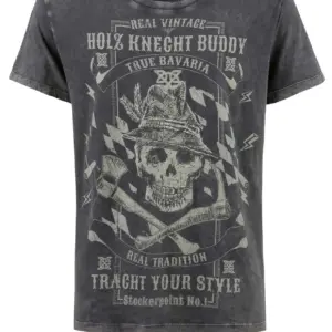 Trachtenshirt Buddy (anthrazit