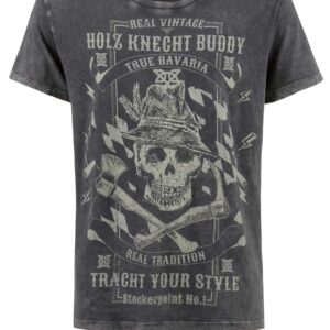 Trachtenshirt Buddy (anthrazit