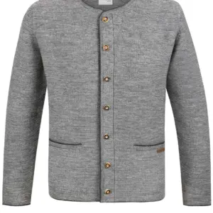 Trachtenstrickjacke Castello (hellgrau
