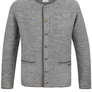 Trachtenstrickjacke Castello (hellgrau