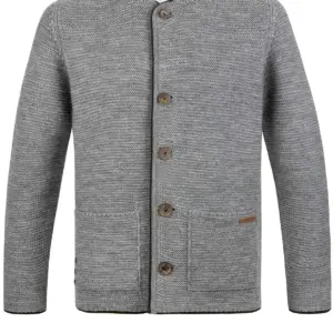 Trachtenstrickjacke Nicolo (hellgrau