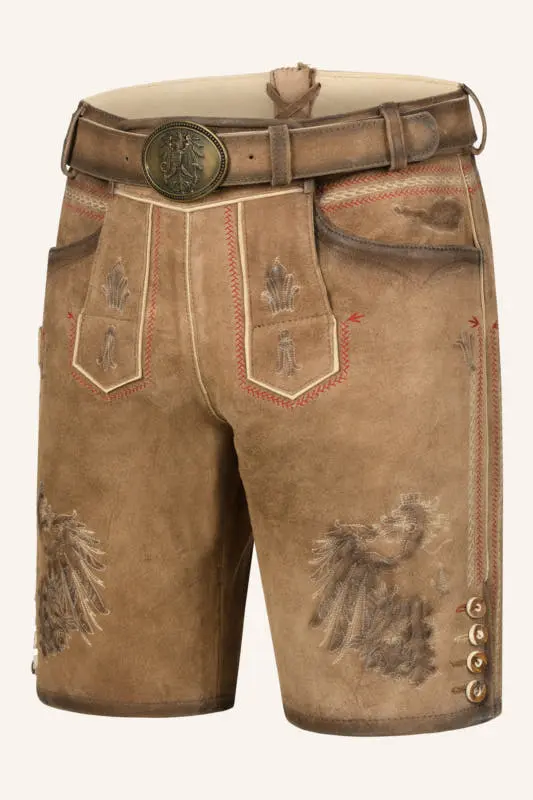 Lederhose Mei Hoamat mit Gürte – Bild 3