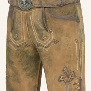 Lederhose Milo mit Gürtel – Bild 3