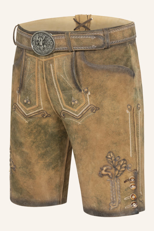 Lederhose Milo mit Gürtel – Bild 3