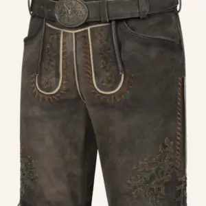 Lederhose Elliot mit Gürtel – Bild 3