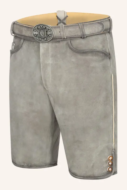 Lederhose Lorenzo mit Gürtel – Bild 3