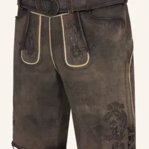 Lederhose Raul mit Gürtel – Bild 3