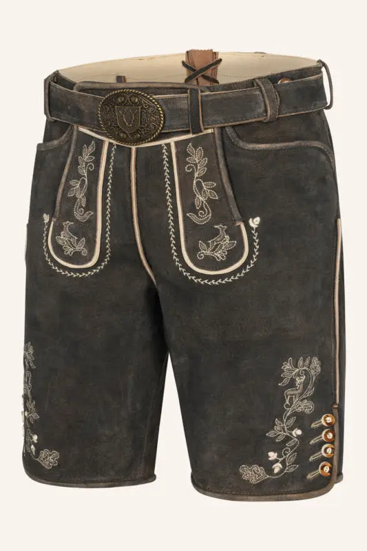 Lederhose Arendt mit Gürtel – Bild 3