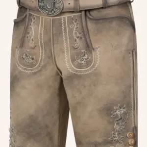 Lederhose Wincent mit Gürtel – Bild 3