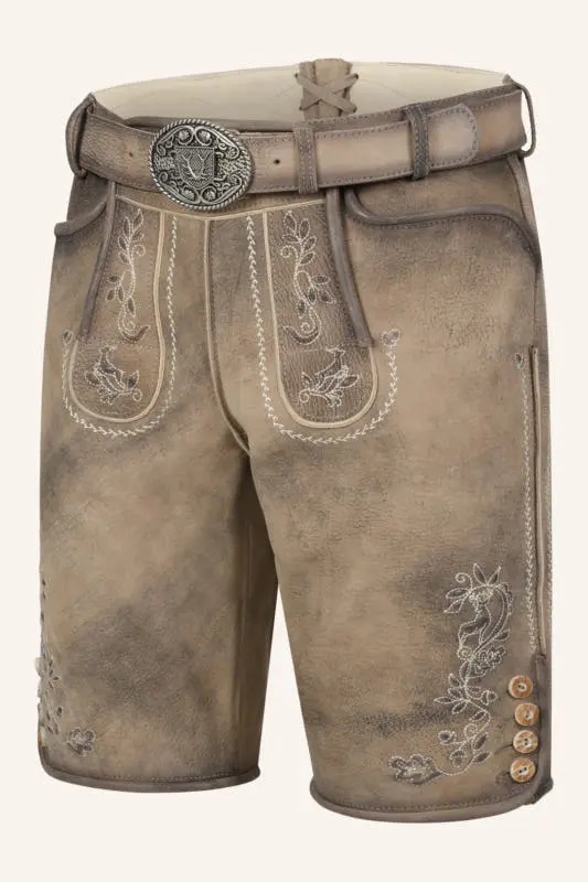 Lederhose Wincent mit Gürtel – Bild 3