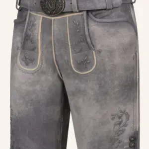 Lederhose Wincent mit Gürtel – Bild 3