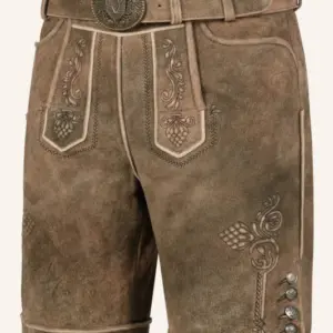 Lederhose Jakobus mit Gürtel – Bild 3