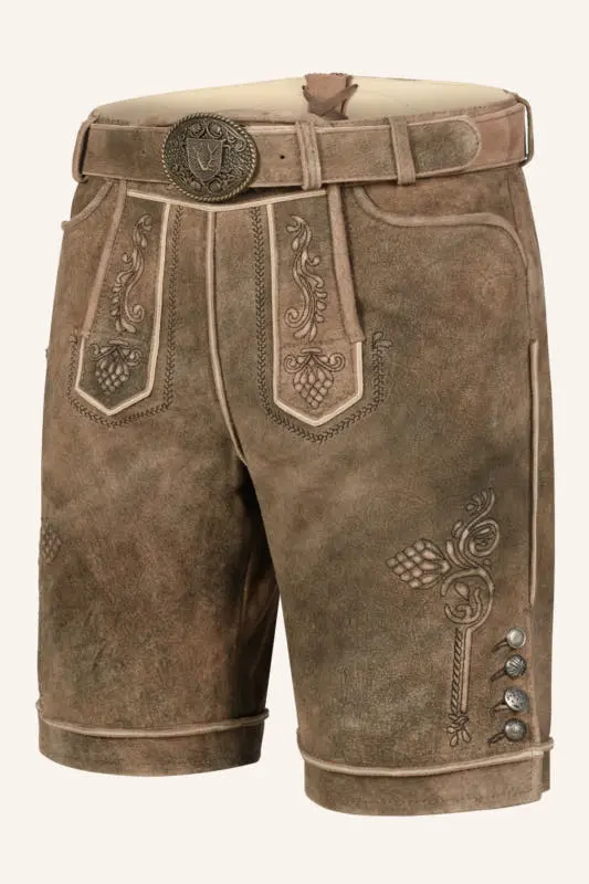 Lederhose Jakobus mit Gürtel – Bild 3