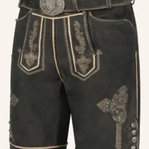 Lederhose Jakobus mit Gürtel – Bild 3