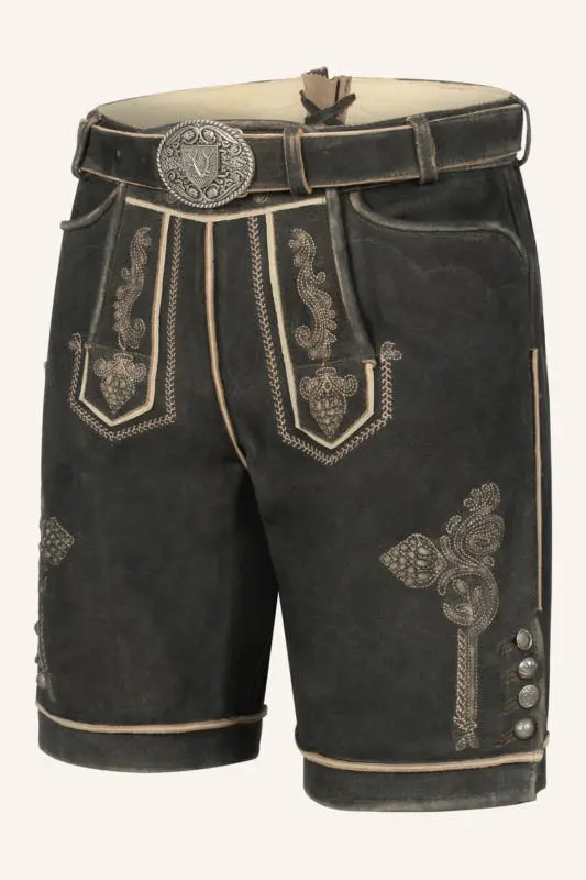 Lederhose Jakobus mit Gürtel – Bild 3