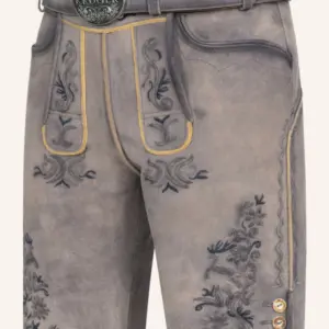 Lederhose Juan mit Gürtel – Bild 3