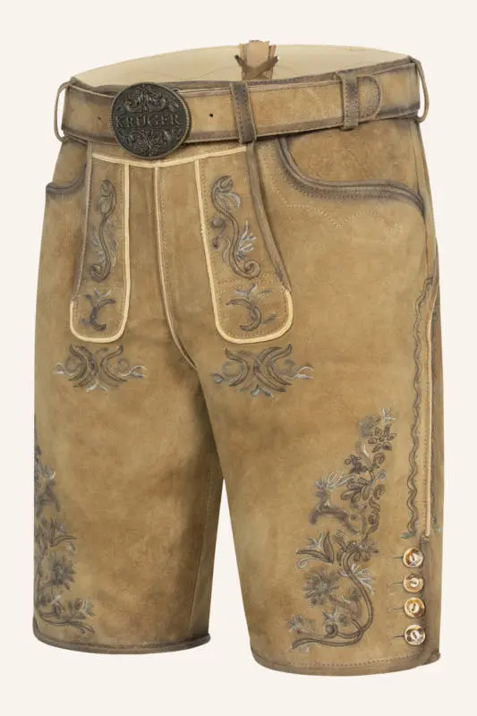 Lederhose Juan mit Gürtel – Bild 3
