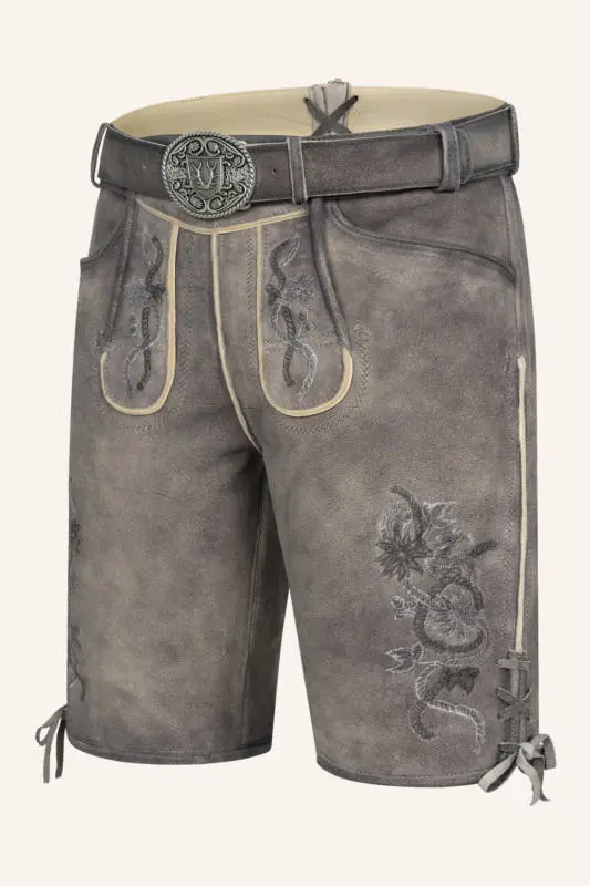 Lederhose Mirko mit Gürtel – Bild 3