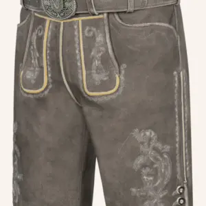 Lederhose Howard mit Gürtel – Bild 3