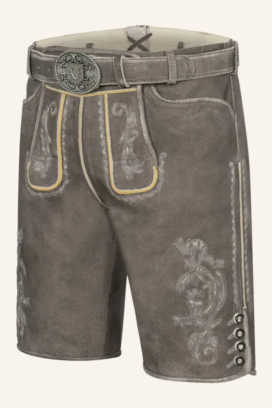 Lederhose Howard mit Gürtel – Bild 3