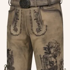 Lederhose Giuliano mit Gürtel – Bild 3