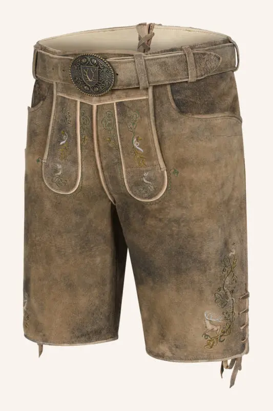 Lederhose Micah mit Gürtel – Bild 3