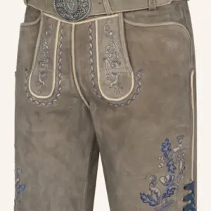 Lederhose Nilio mit Gürtel – Bild 3