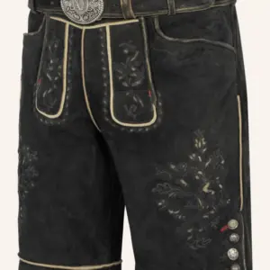 Lederhose Kuno mit Gürtel – Bild 3