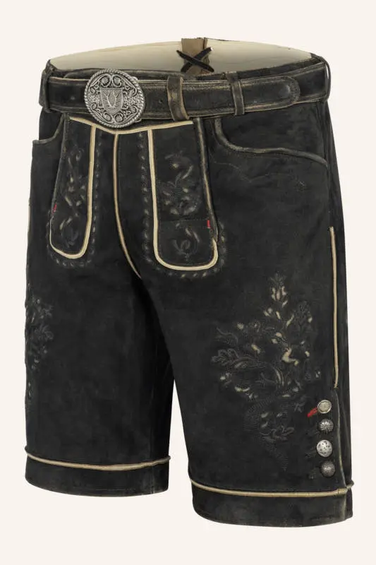 Lederhose Kuno mit Gürtel – Bild 3