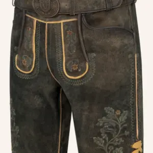 Lederhose Charlie mit Gürtel – Bild 3