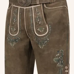 Lederhose Cailan mit Gürtel – Bild 3