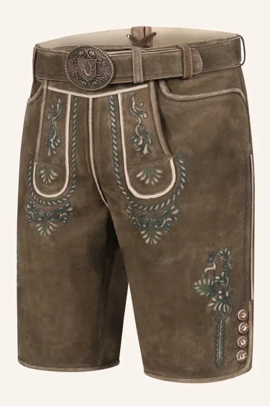 Lederhose Cailan mit Gürtel – Bild 3
