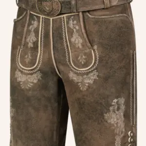 Lederhose Josha mit Gürtel – Bild 3