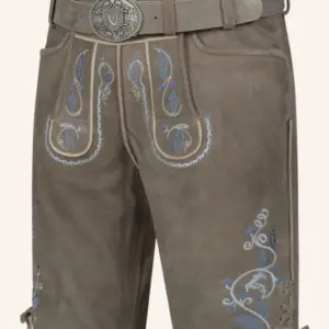 Lederhose Malik mit Gürtel – Bild 3