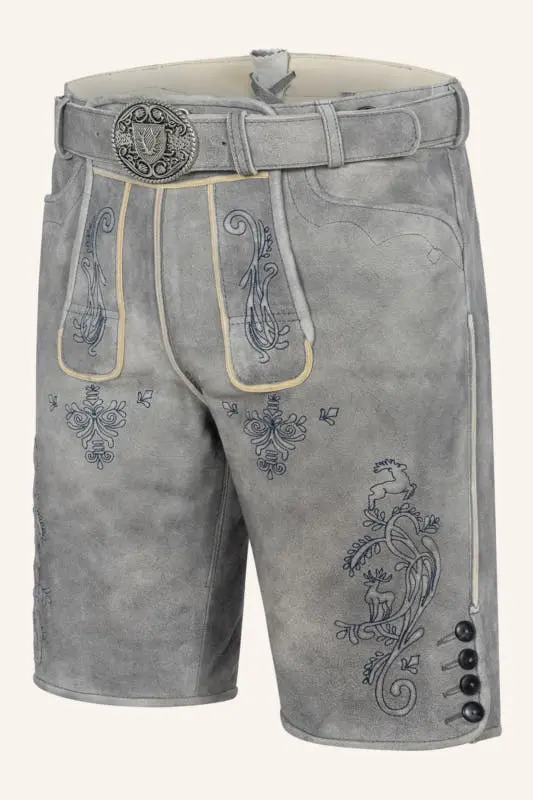 Lederhose Lucius mit Gürtel – Bild 3