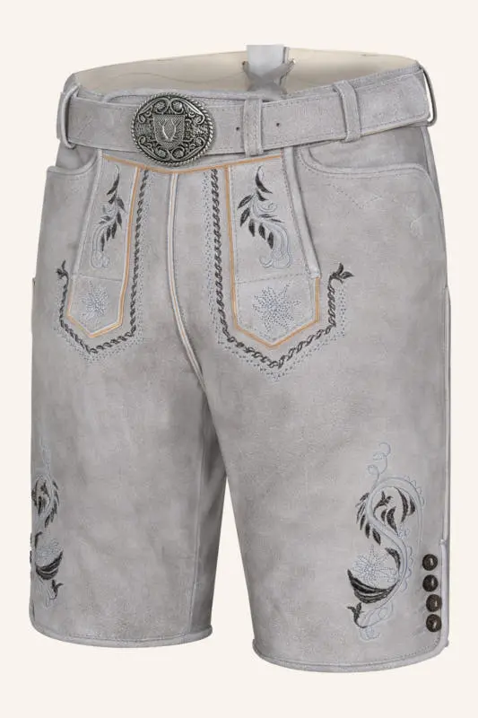 Lederhose Heiko mit Gürtel – Bild 3
