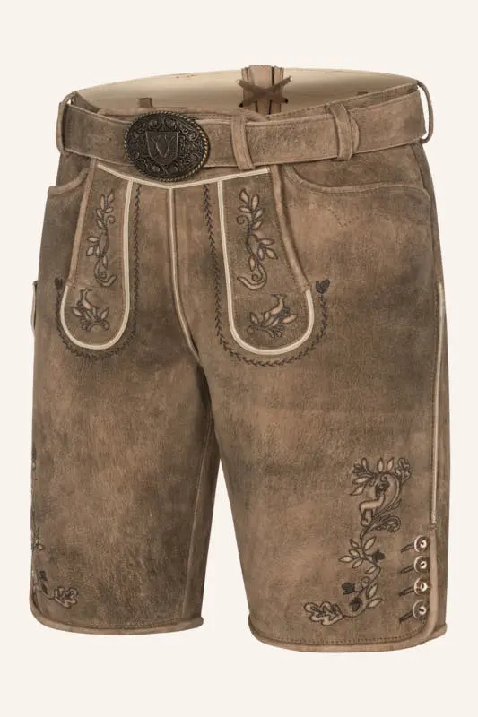 Lederhose Corentin mit Gürtel – Bild 3