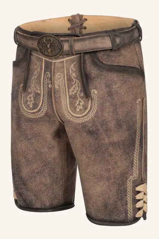 Lederhose Magnus mit Gürtel – Bild 3
