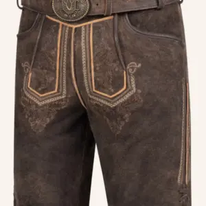 Lederhose Roger mit Gürtel – Bild 3