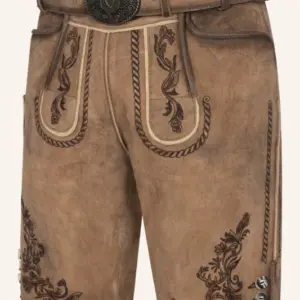Lederhose Devian mit Gürtel – Bild 3