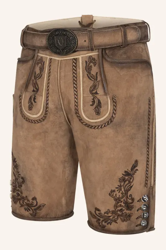 Lederhose Devian mit Gürtel – Bild 3