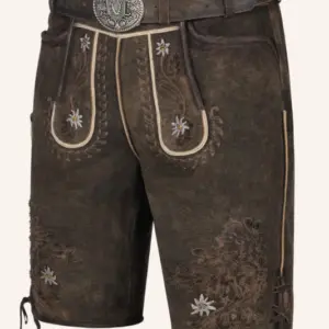 Lederhose Leny mit Gürtel – Bild 3