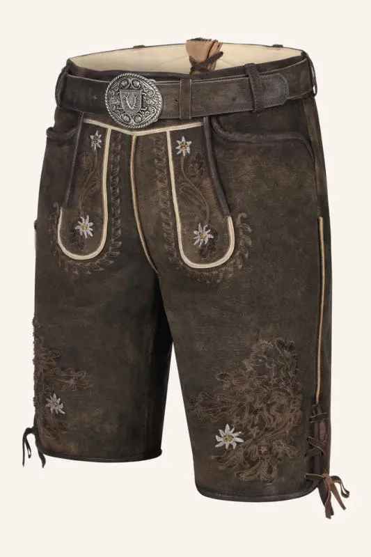 Lederhose Leny mit Gürtel – Bild 3