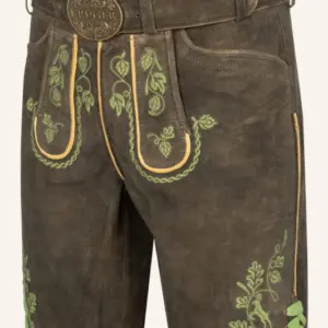 Lederhose Cassius mit Gürtel – Bild 3