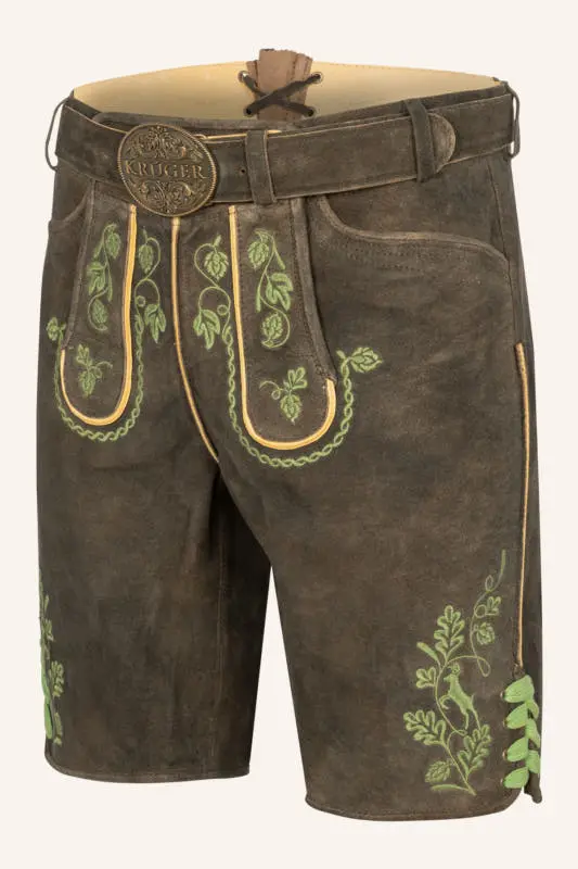 Lederhose Cassius mit Gürtel – Bild 3