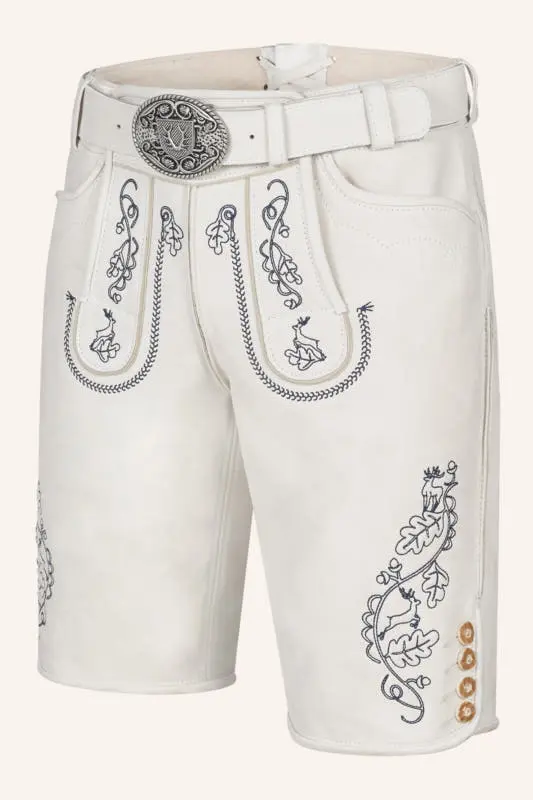 Lederhose Samuele mit Gürtel – Bild 3