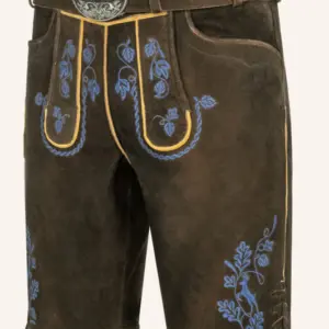 Lederhose Roland mit Gürtel – Bild 3